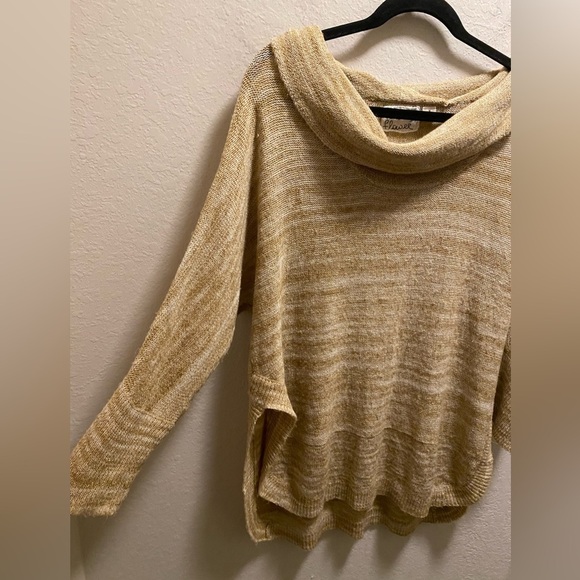 Anthropologie Field Flower Cowl Neck Tunic Sweater Size M - Picture 4 of 9